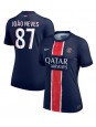 Billige Paris Saint-Germain Joao Neves #87 Hjemmedrakt Dame 2024-25 Kortermet